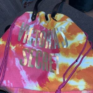 Victoria's Secret Pink and Orange Tote Bag